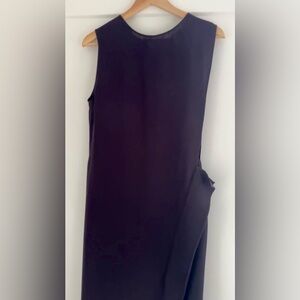 Jil Sander Brown Open Side Midi Dress